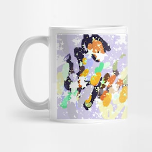 abstract colourful digital illustration Mug